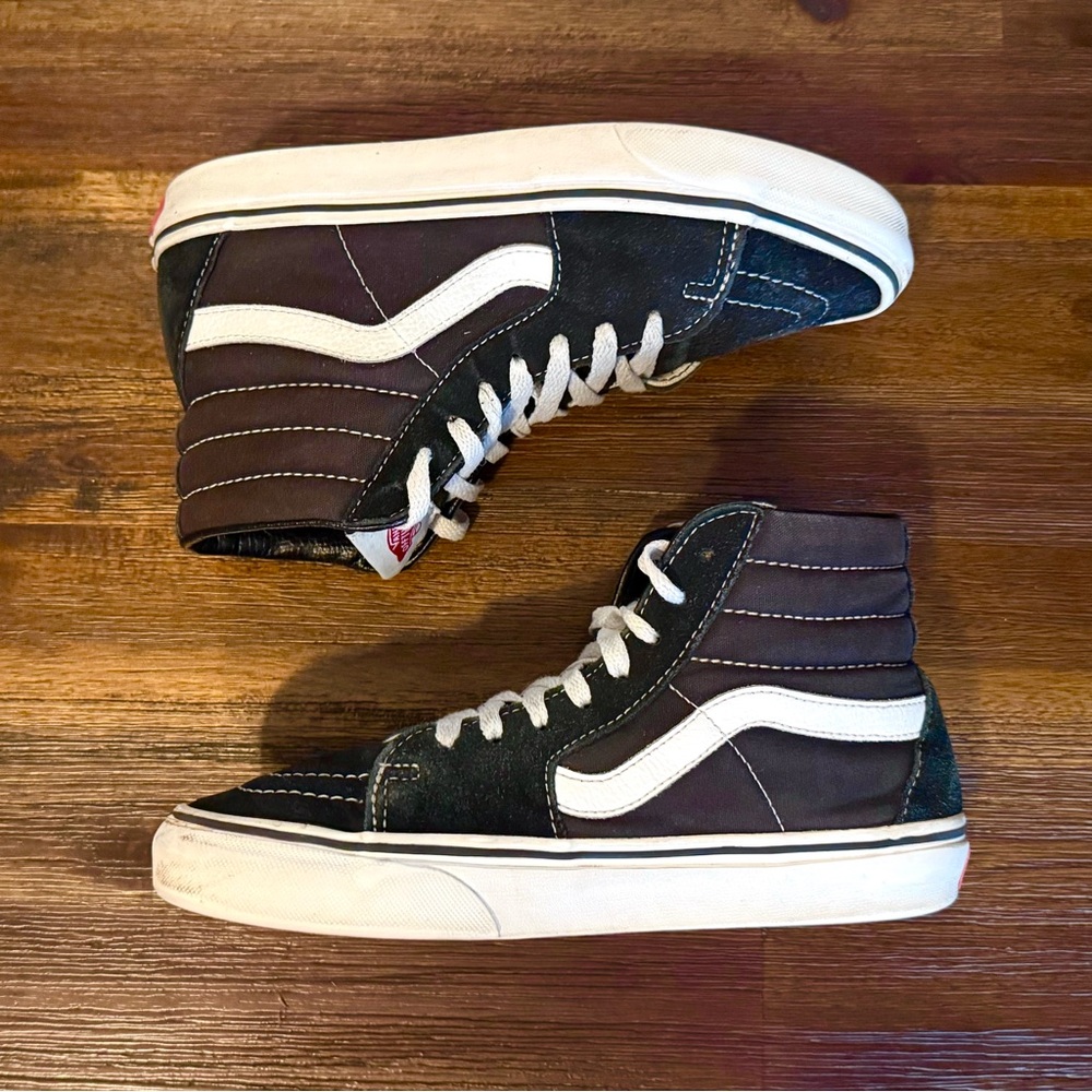 Vans Sk8-Hi Black White Panda - Size 6.5 (8W) Skating Air Max Jordan RARE